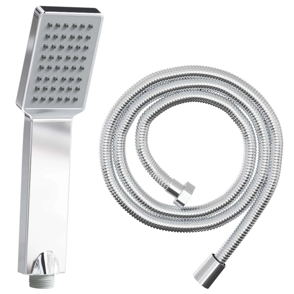 Set di doccia con soffione Cromato 150 cm Acciaio Inox