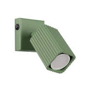Applique RAYO verde salvia con interruttore
