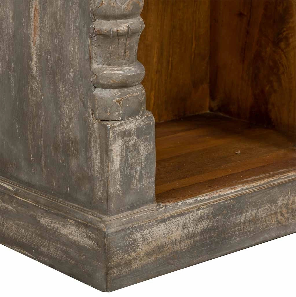 Scaffale in legno finitura artigianale 57x37x180h cm