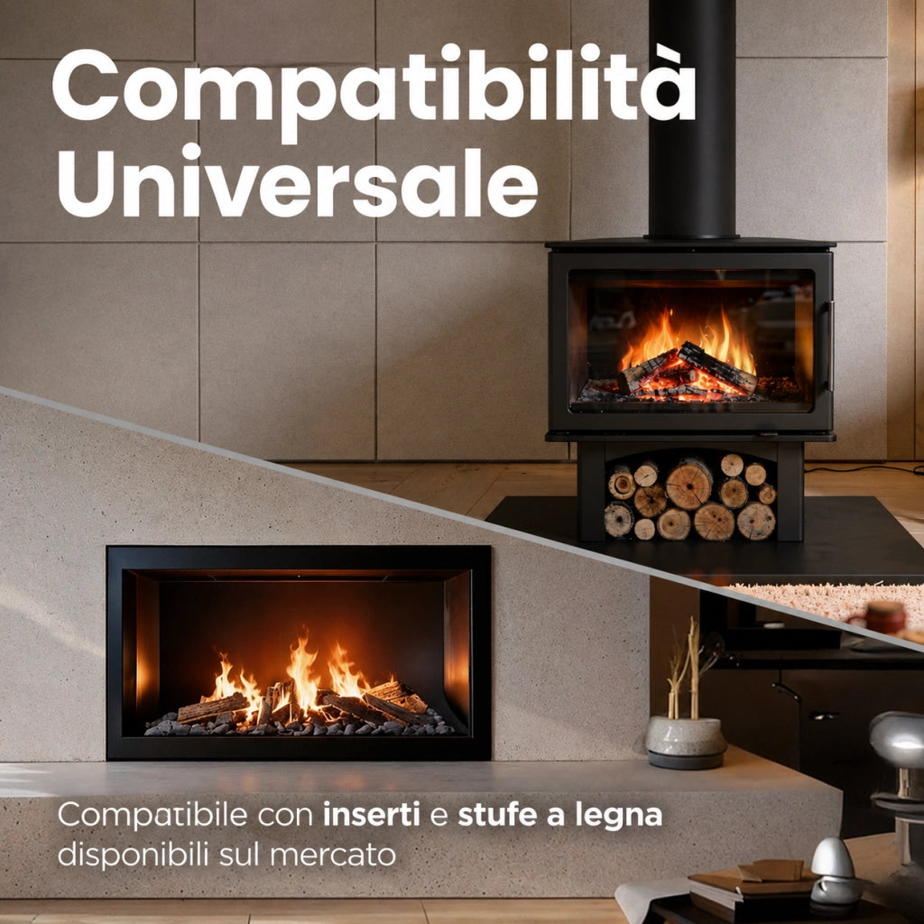 DEVILLE - modello : 7885-chorus-73-basic - 610 x 377 x 4 mm - Vetro per stufa a legna - vetro camino di ricambio - vetro per caminetto resistente al fuoco - France Vitre