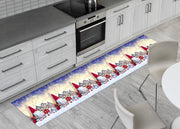 Tappeto Passatoia Cucina Antiscivolo Sottolavello Digitale Natale Snow House - 52x180 - Snow House