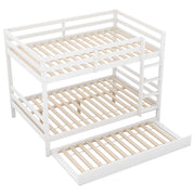 Letto a castello 140×200 cm con letto estraibile; sponde alte; scala stabile; senza materasso