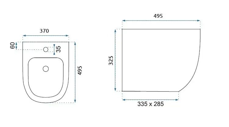 Bidet Sospeso Rea Carlo Mini