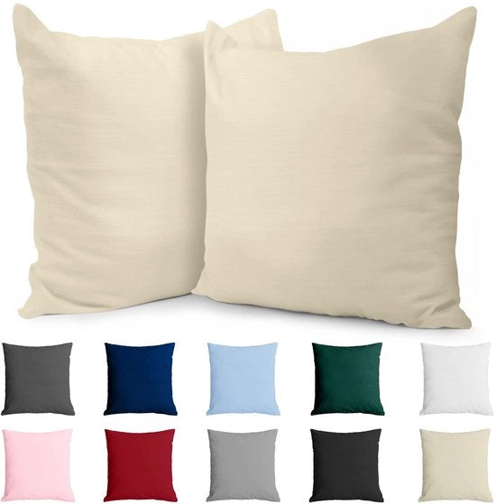 Coprisacco 40x40 Tessuto Renforzato (set da 2) - Beige - Telaio di 57 trame/cm² - Coprisacco 40x40cm - Certificato Oeko Tex -