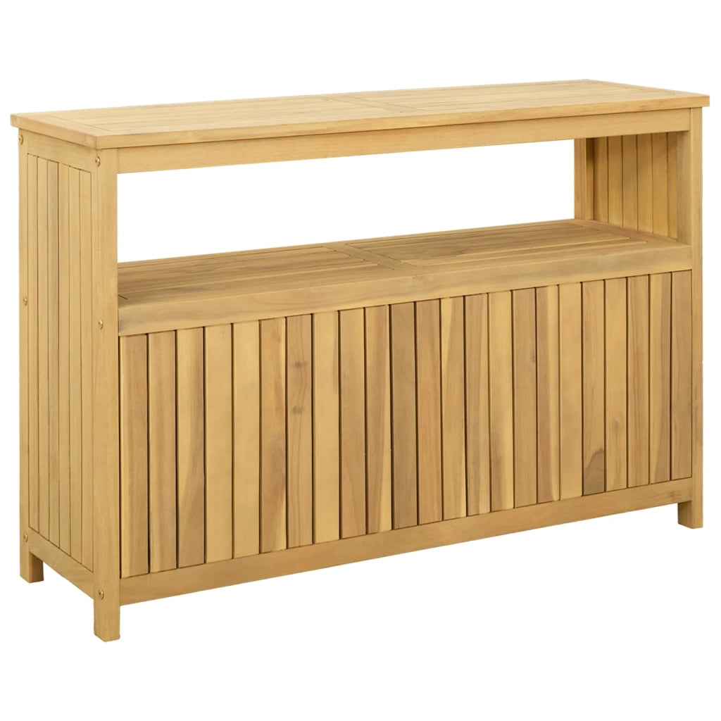 Tavolo consolle da giardino Acacia chiaro 110 x 35 x 75 cm