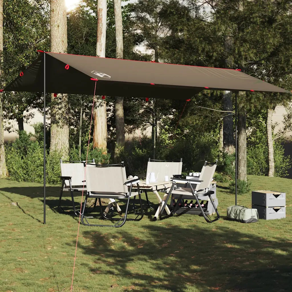 Telone da campeggio | Tenda da campo Marrone 506x306 cm Impermeabile