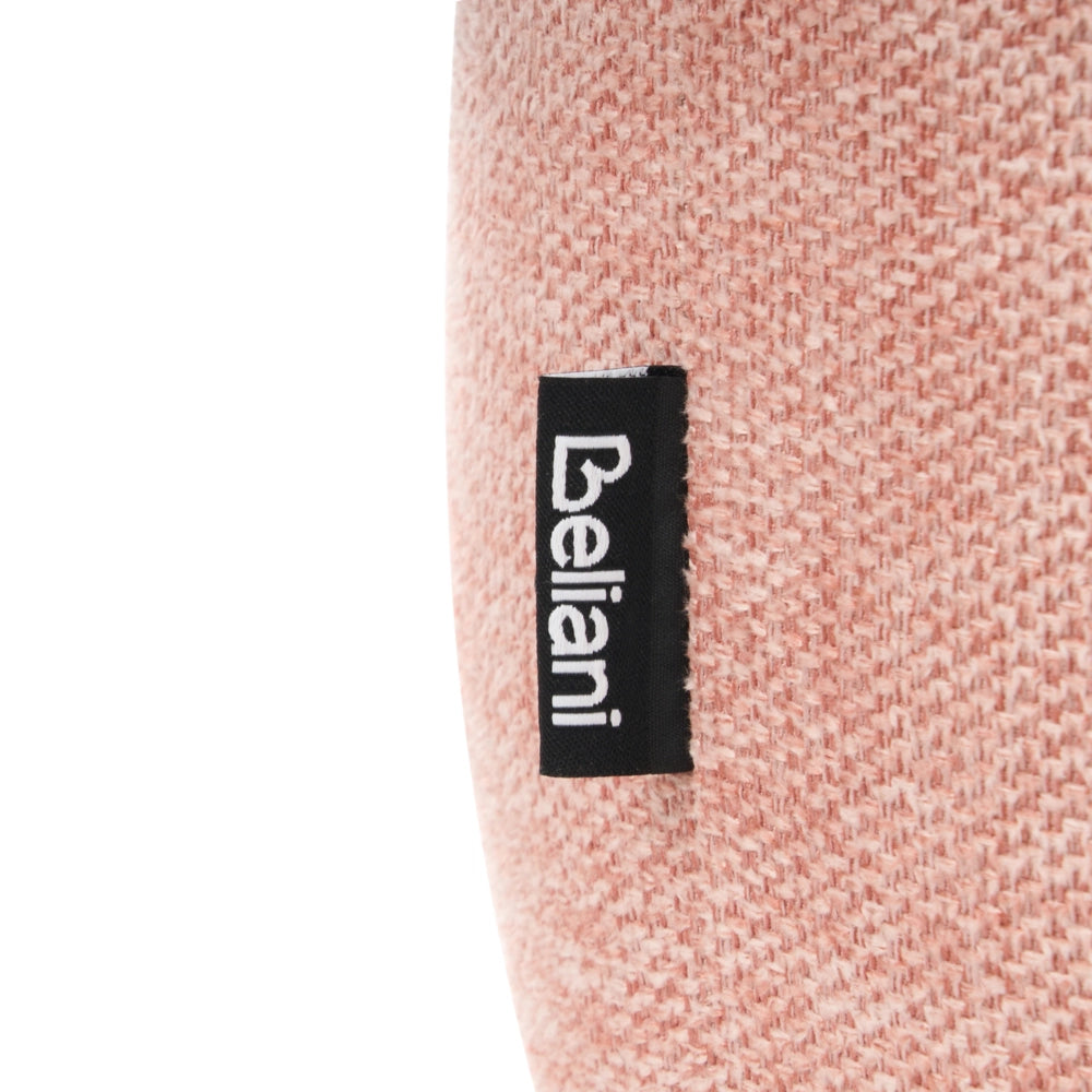 Pouf in tessuto rosa, 35 x 35, poggiapiedi, elemento decorativo per soggiorno e camera da letto