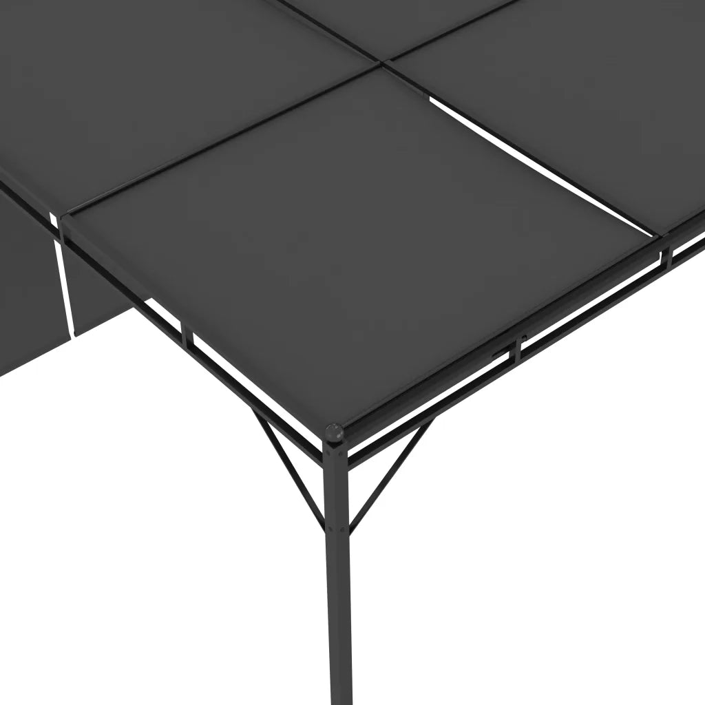 Gazebo da Giardino con Tenda Laterale 3x3x2,25 m Antracite 47995
