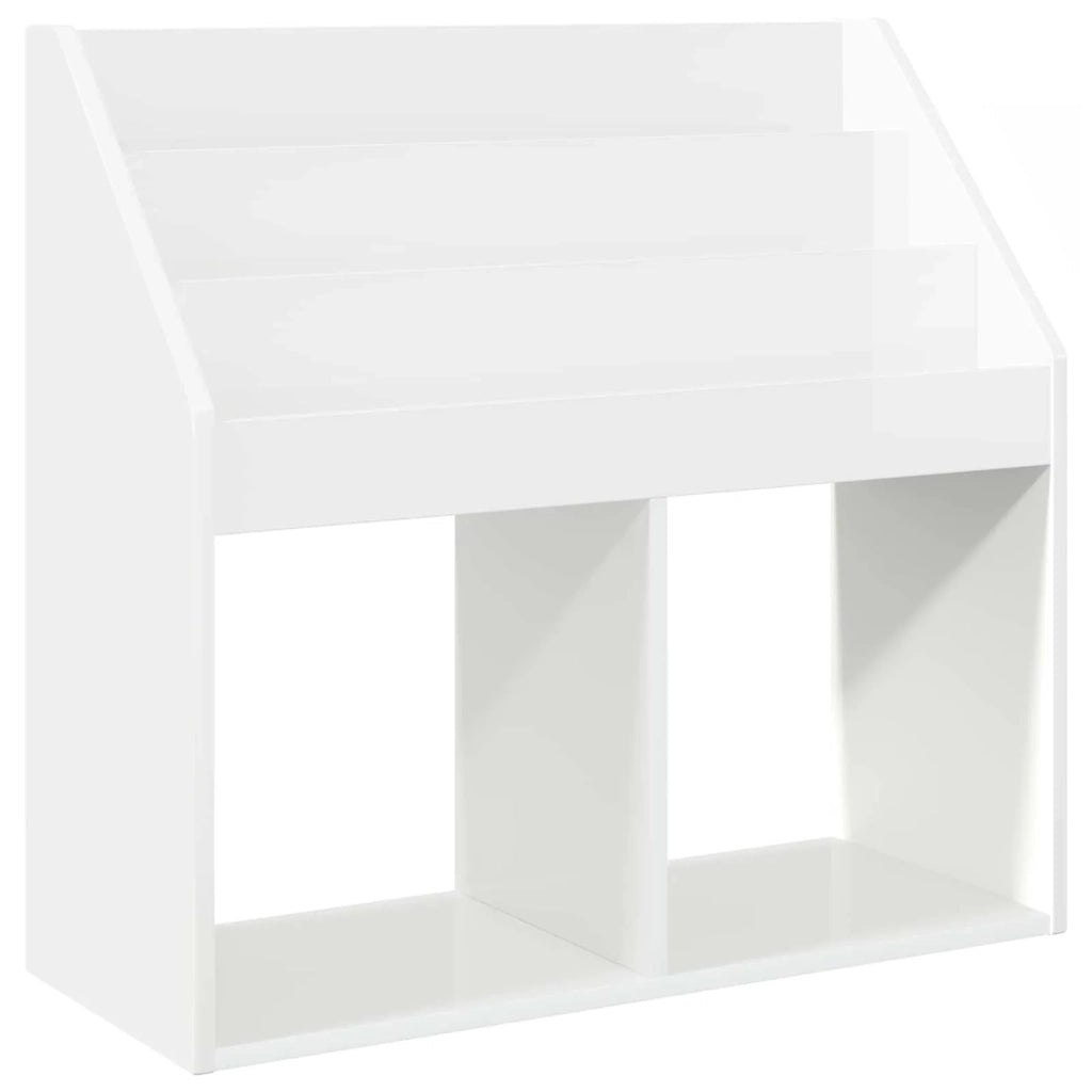 Libreria per Bambini Bianco Lucido 72,5 x 29,5 x 69 cm