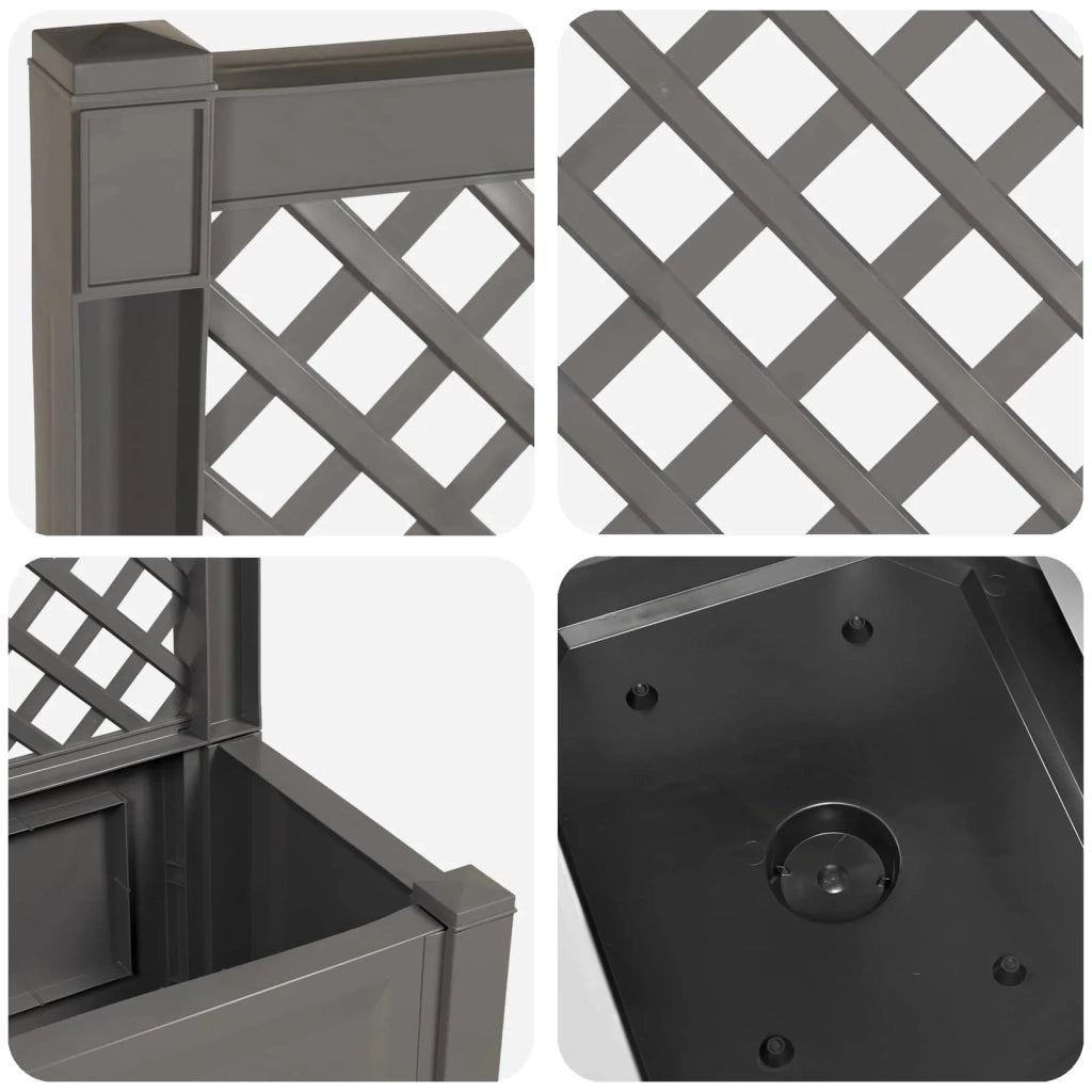 Vaso Grande con Direzione Grigio 99,5 x 43 x 133,5 cm PP 42041723