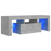 Mobile TV multimediale scaffale TV credenza mobile TV sala da pranzo soggiorno camera da letto con luci LED 120 x 35 x 40 cm grigio 02_0026522