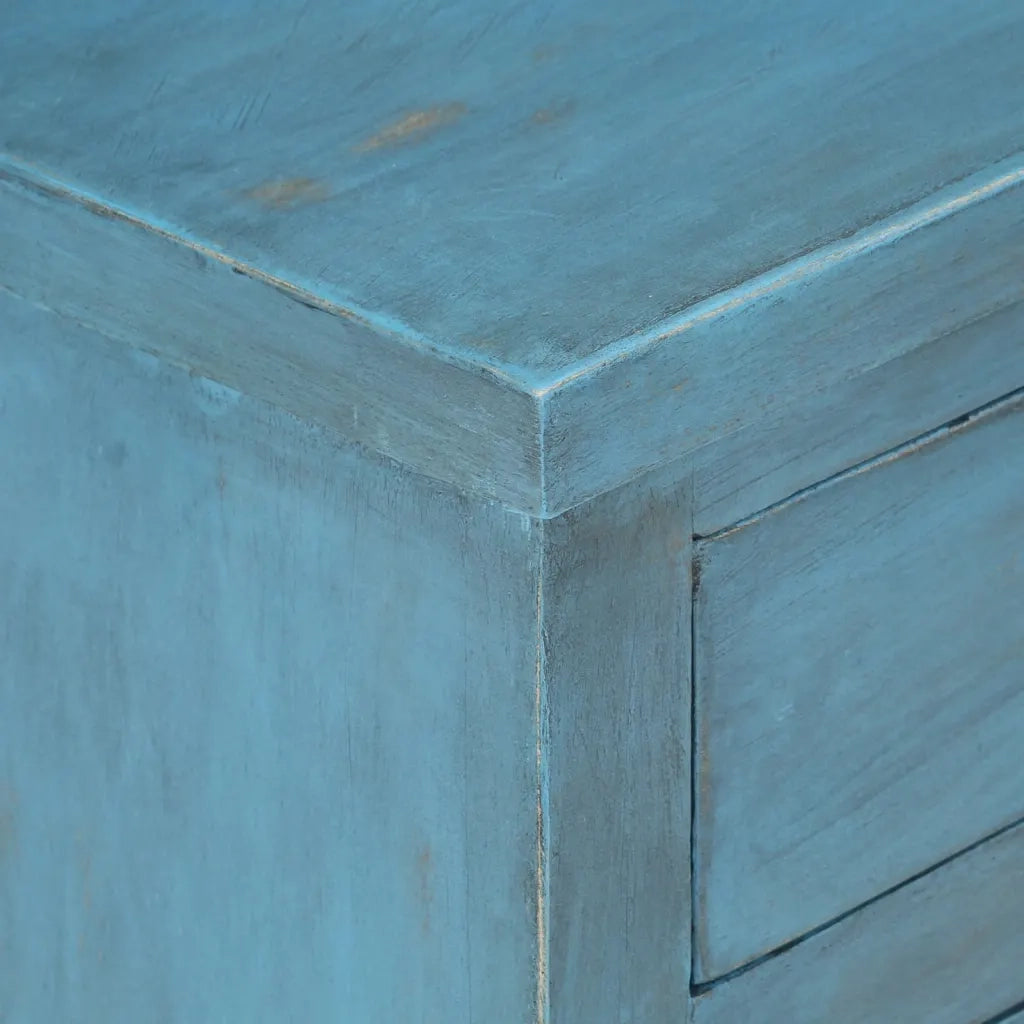 Comodino in Legno Massello di Mango 40x30x50 cm