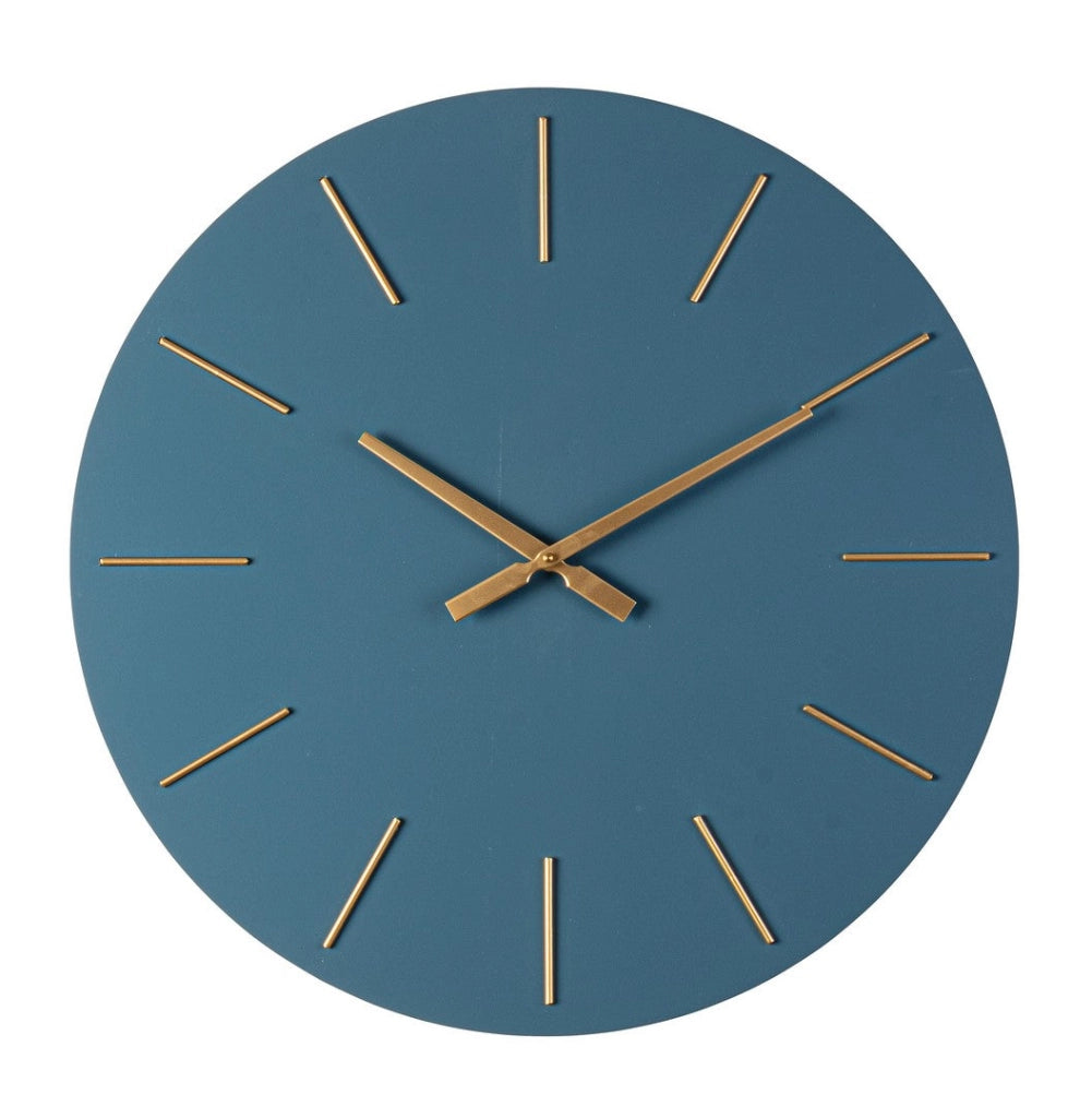 Orologio da Parete  Ø60x5 cm in Legno TimeLine Blu