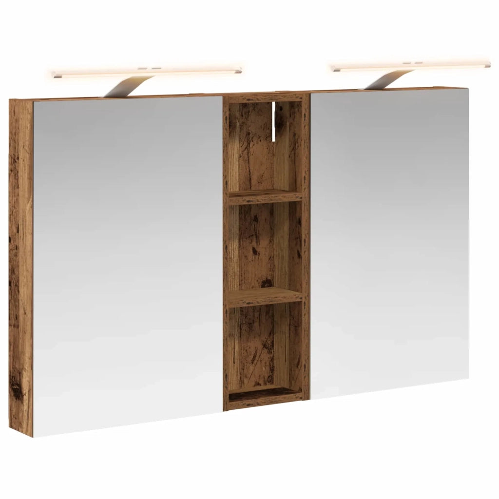 Set di Armadi da Bagno con porta 3 pcs 100 x 10,5 x 60,5 cm 3403710