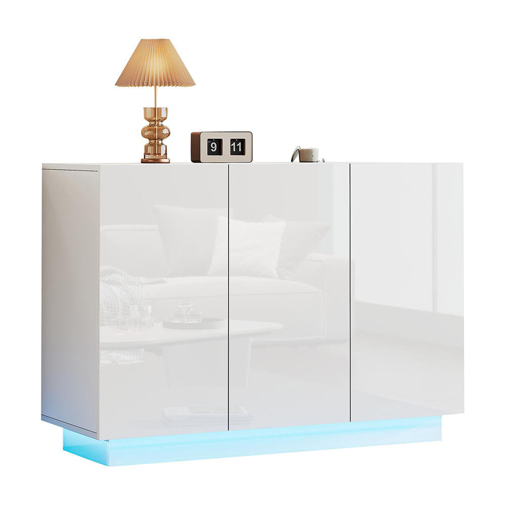 Credenza ingresso - Xylo - 120x40x75cm LED bianco