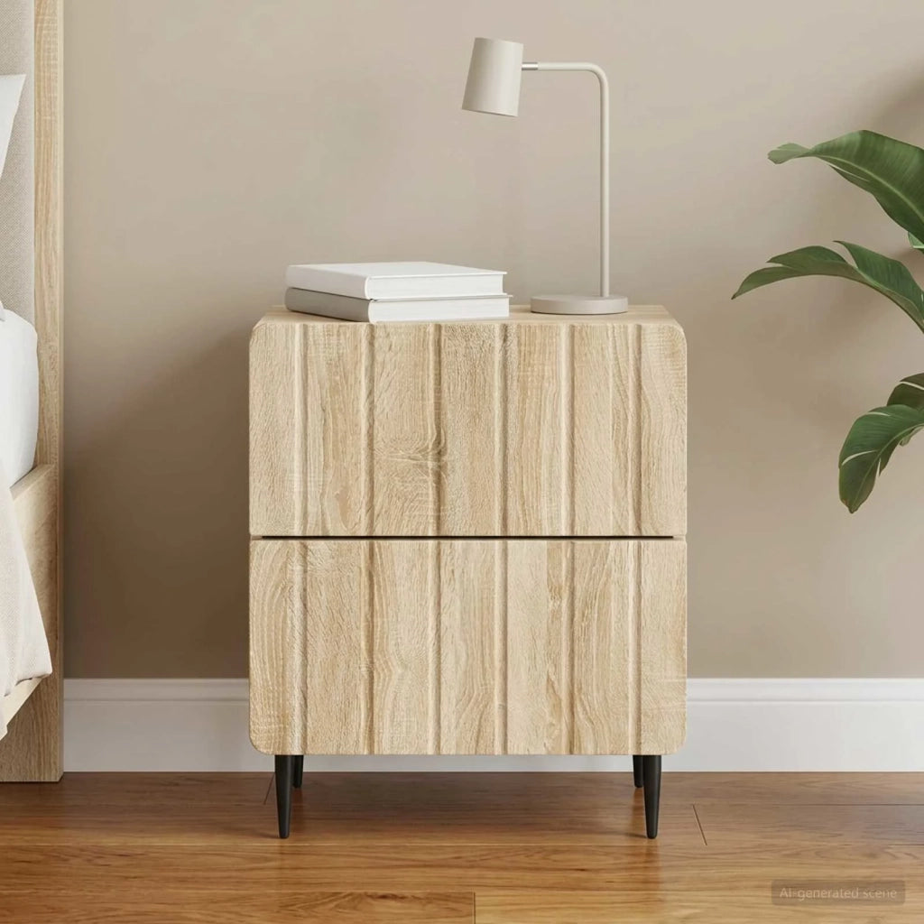Armadio da Notte con cassetto Rovere Sonoma 43 x 34,5 x 49,5 cm 894299