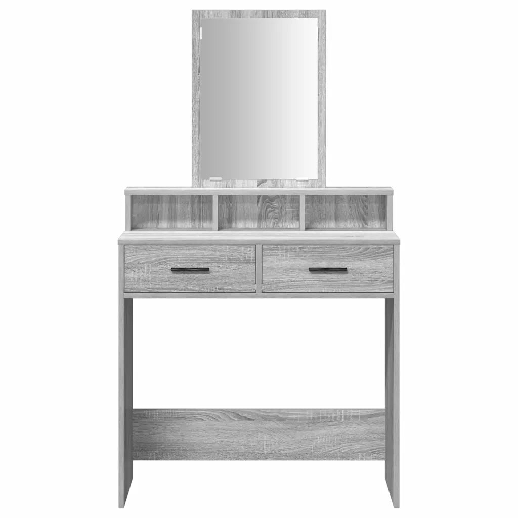 Toeletta | Tavolo da Trucco con cassetto Grigio Sonoma 79 x 41 x 140 cm