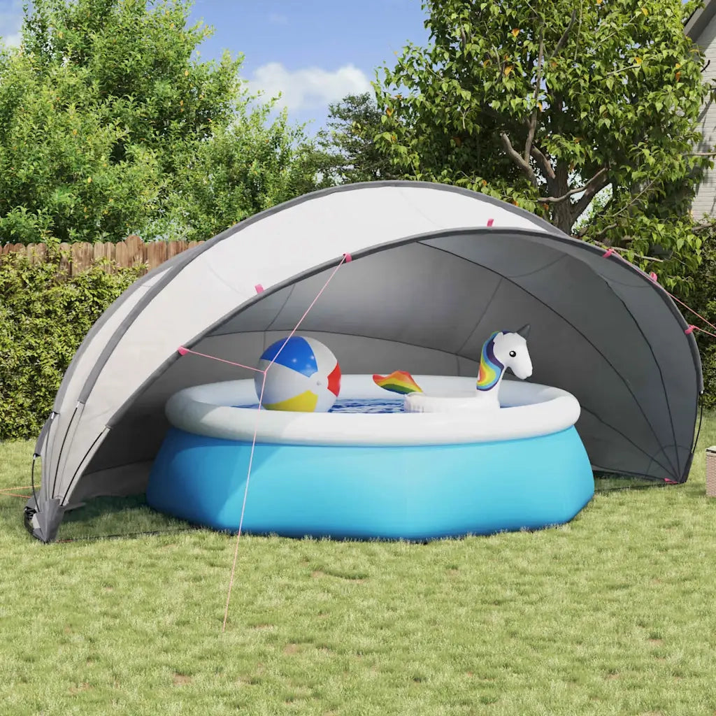 Dome Piscina Grigio e arancione 546 x 516 x 250 cm 42001128