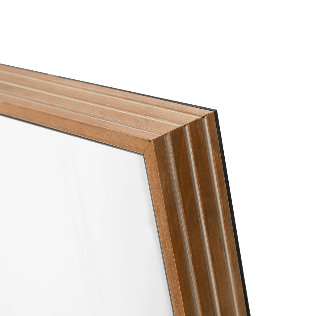 SPECCHIO DA PARETE Rettangolare 45x125 cm Legno Naturale