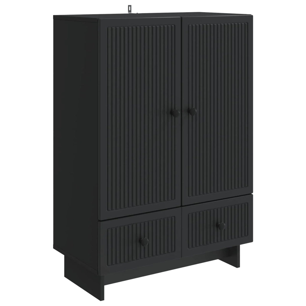 Credenza Nero 66 x 34,5 x 95 cm Legno ingegnerizzato