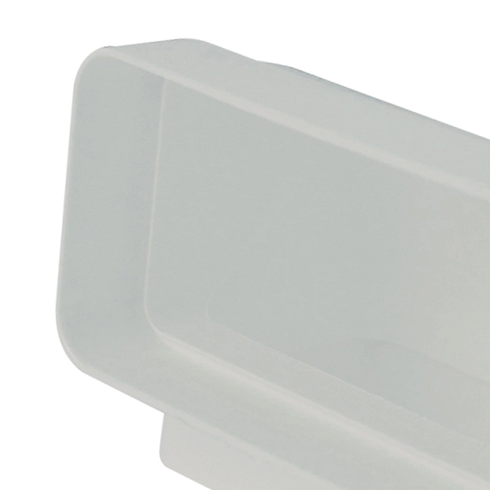 Gomito 90gradi rettangolare vert. 55x110mm bianco per cappe