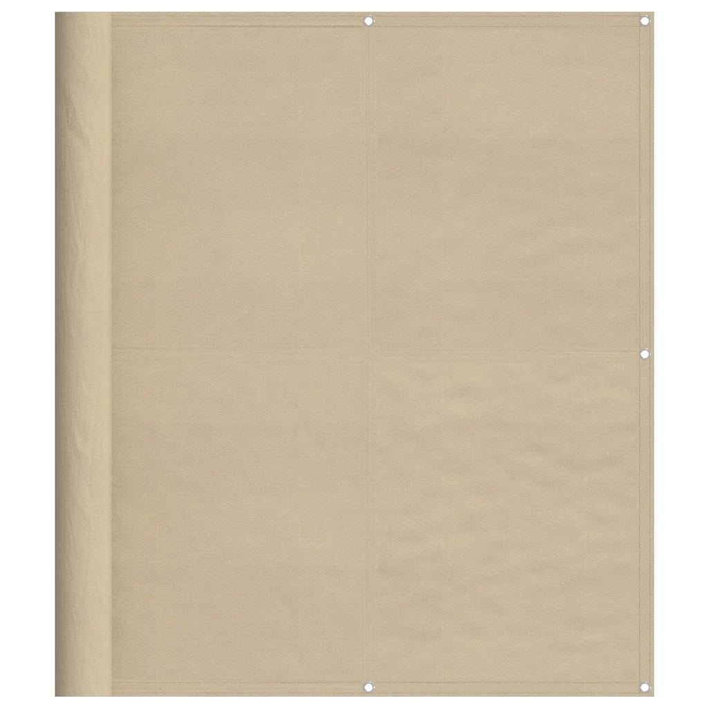 Paravento da Balcone Beige 120x700 cm 100% Poliestere Oxford 4000186
