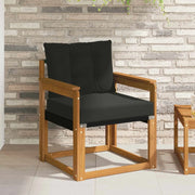 2 Pezzo Divano da esterno-Divano da Giardino-Sofa da giardino Legno di Acacia Massello Naturale 739958