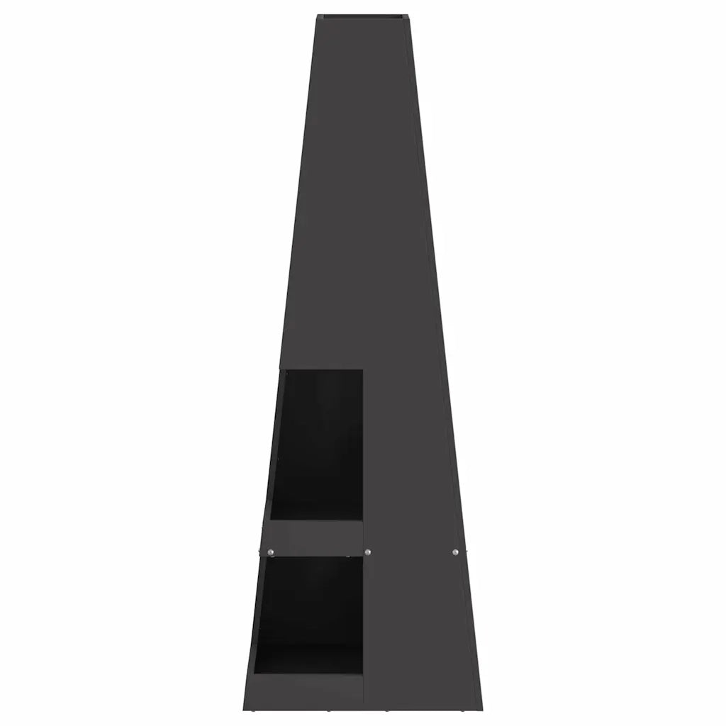 Focolare Nero 35 x 35 x 100 cm Acciaio 858946