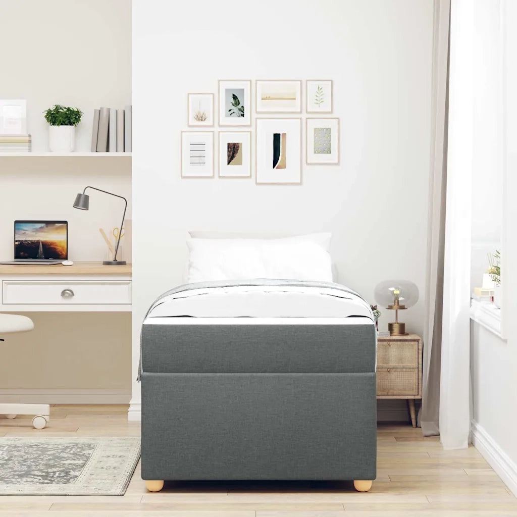 Struttura del letto Grigio scuro 80 x 200 cm Tessuto 3399315