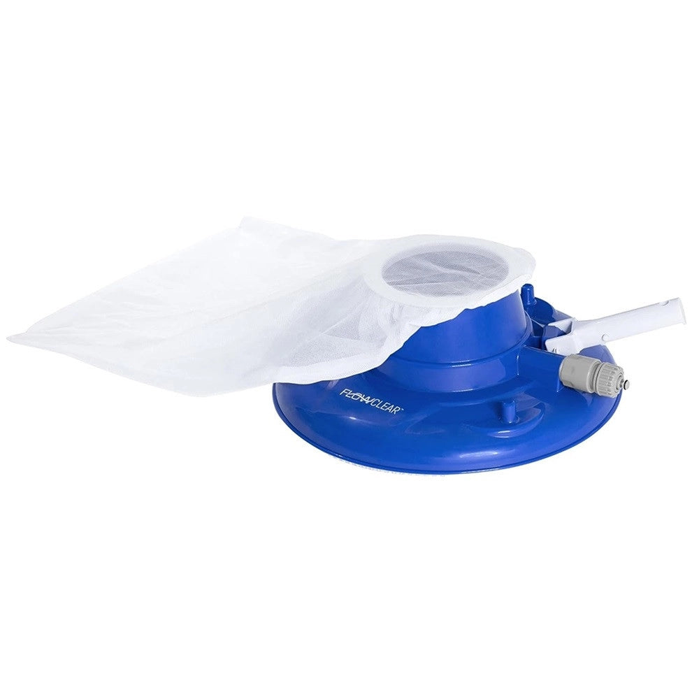 Trade Shop - Aspiratore Foglie Detriti Pulizia Per Piscina Aquasuction Con Ruote Spazzole 8 Getti 58657 -