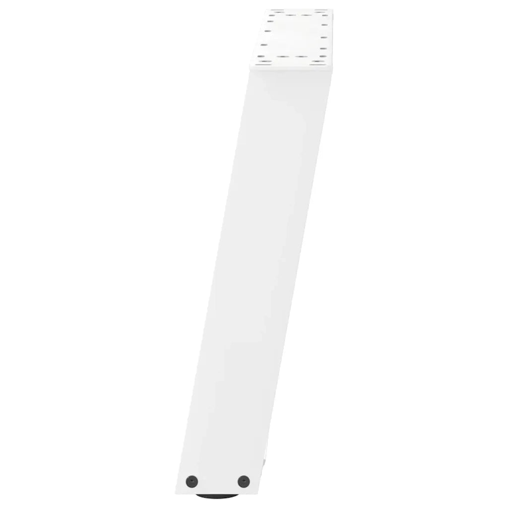 Gambe per Tavolino da Caffè a Forma di U 2 pz Bianche 50x(42-43) cm Acciaio 4012765