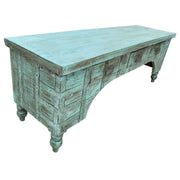 Mobile basso artigianale in legno 165-175x45x57h cm