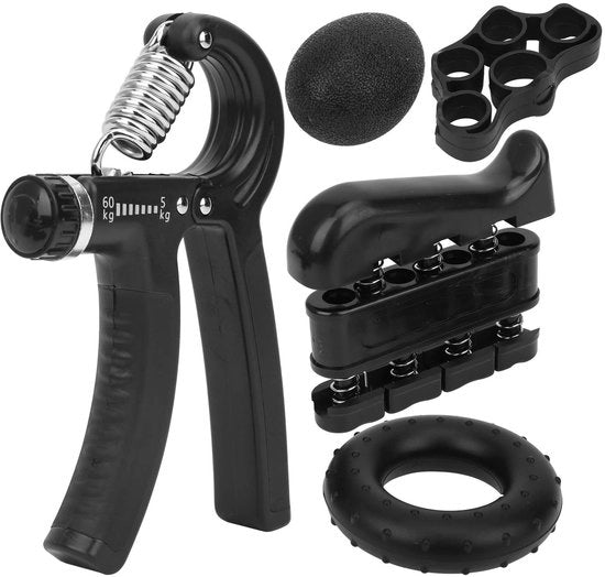 Gripversterker regolabile da 5 kg a 60 kg - Allenatore di forza - Allenatore delle dita - Allenamento delle mani - Riduzione dello stress - Materiale duraturo