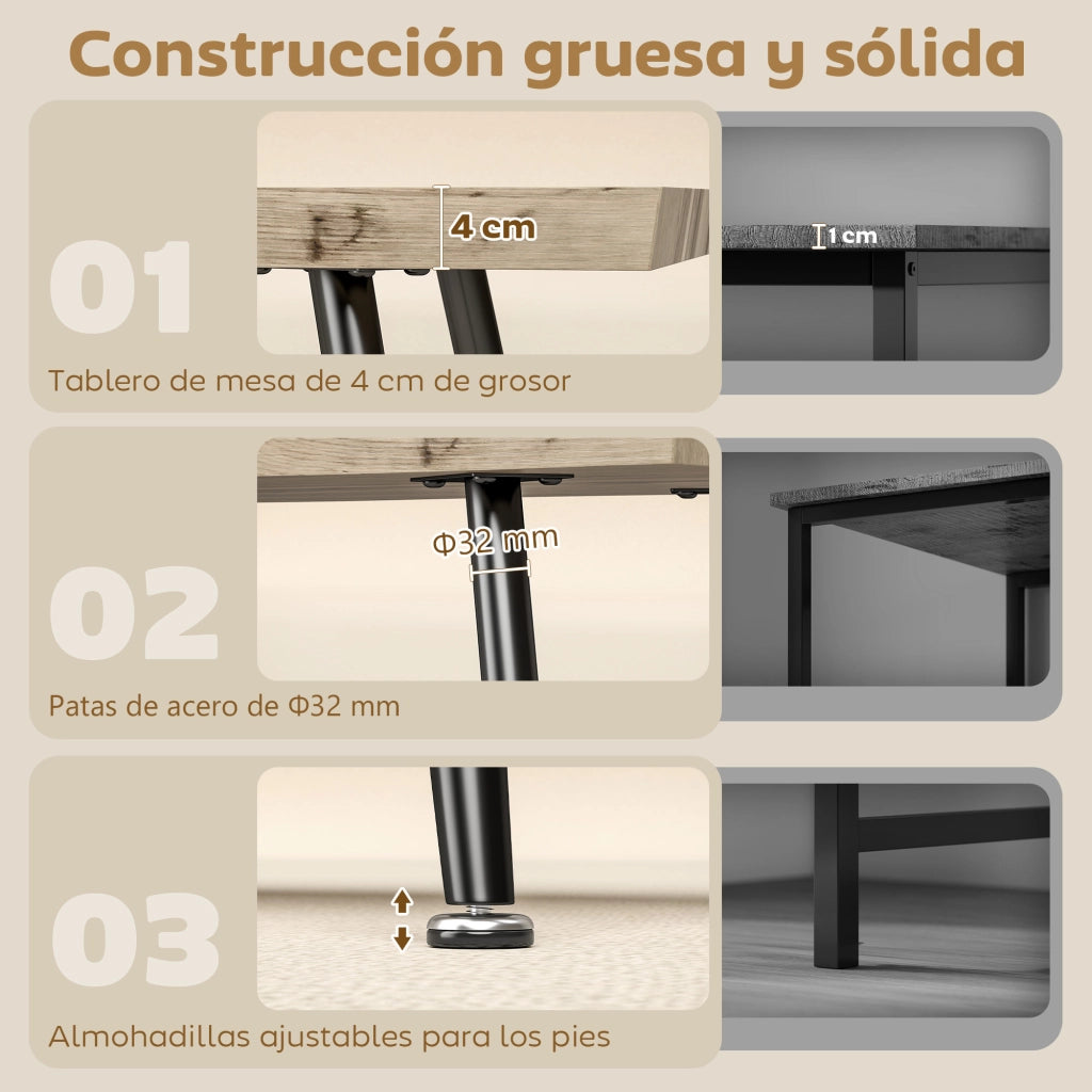 Tavolino da caff¨¨ curvo ¨C zephmum ¨C rovere 100x50x45 cm