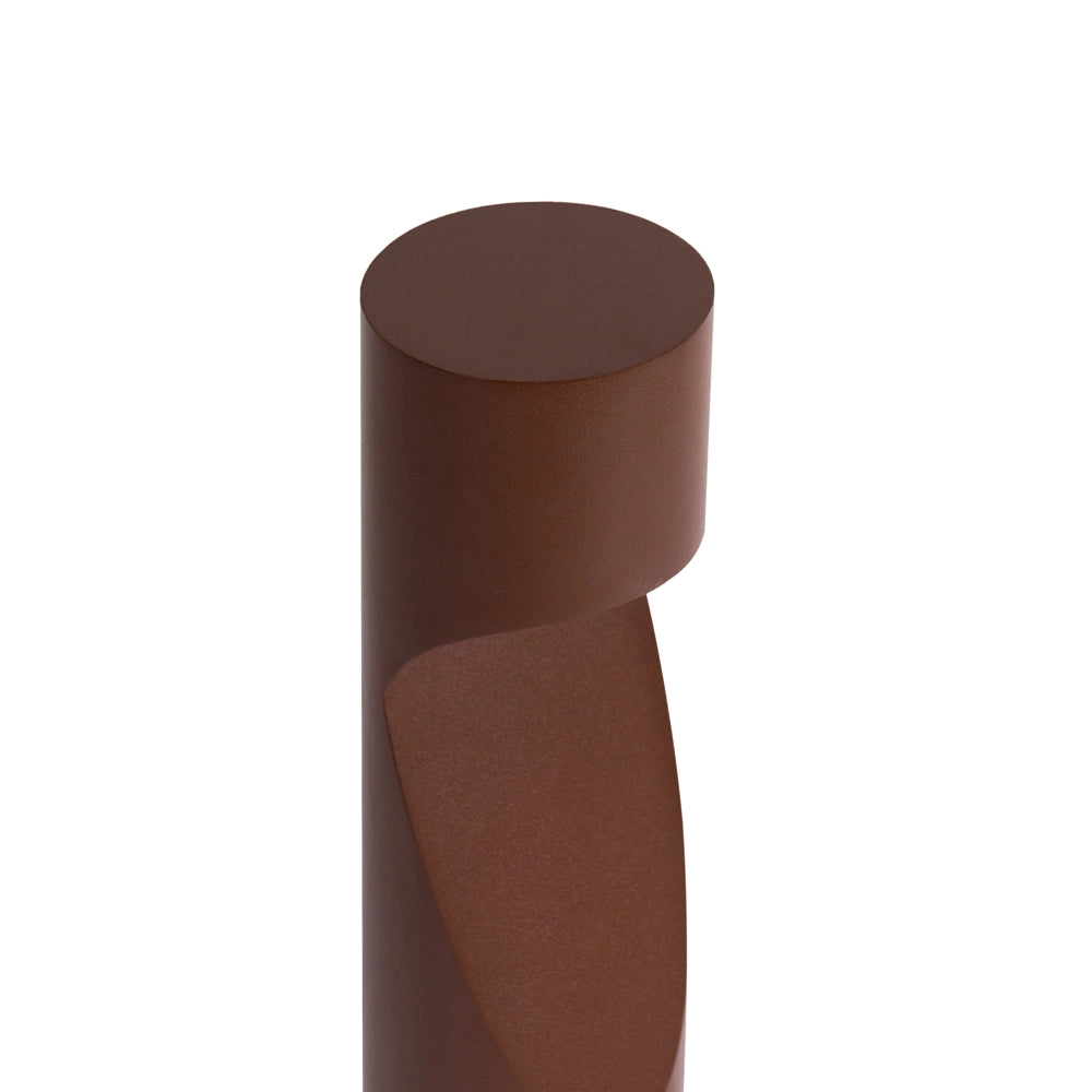 Lampione da Esterno Marrone in Alluminio 81 cm LED Lampada da Sentiero per Giardino Design Moderno