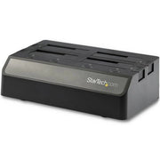 Startech.com docking station per hard disk usb-sata a 4 alloggiamenti, usb 10gbps, dock esterno per ssd / hdd da 2,5" e 3,5", sata iii, alloggiamento hot-swap, carica dall'alto - SDOCK4U313