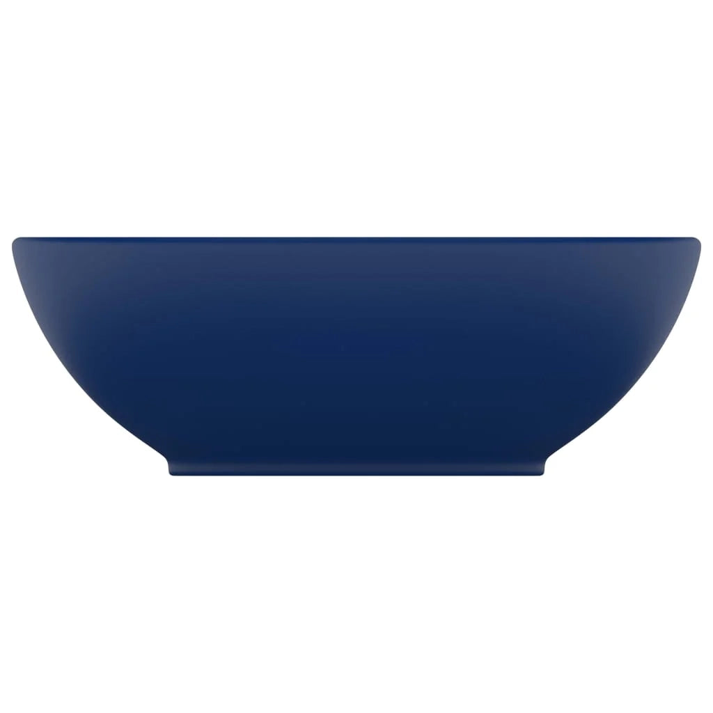 Lavabo ovale di lusso opaco 40x33 cm in ceramica blu scuro 02_0002666