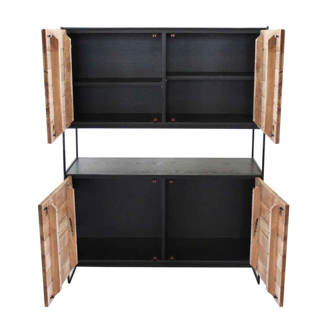 Credenza industrial in pino riciclato - PINE