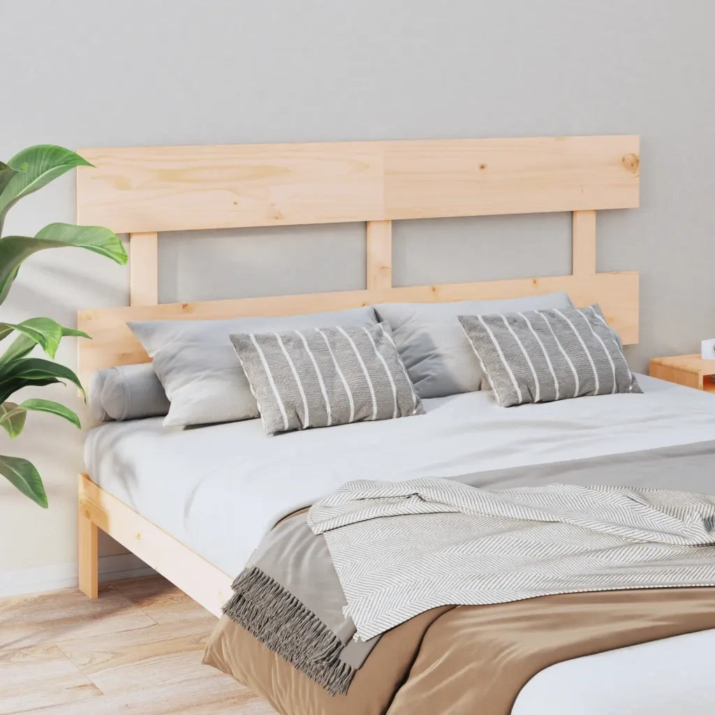 Testiera per Letto-Testata-Testiera Decorativa 154x3x81 cm in Legno Massello di Pino
