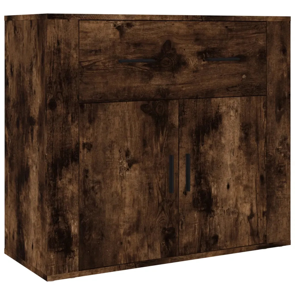 Credenza | Madia | Buffet da pranzo | Armadio da pranzo Rovere Fumo in Legno Multistrato