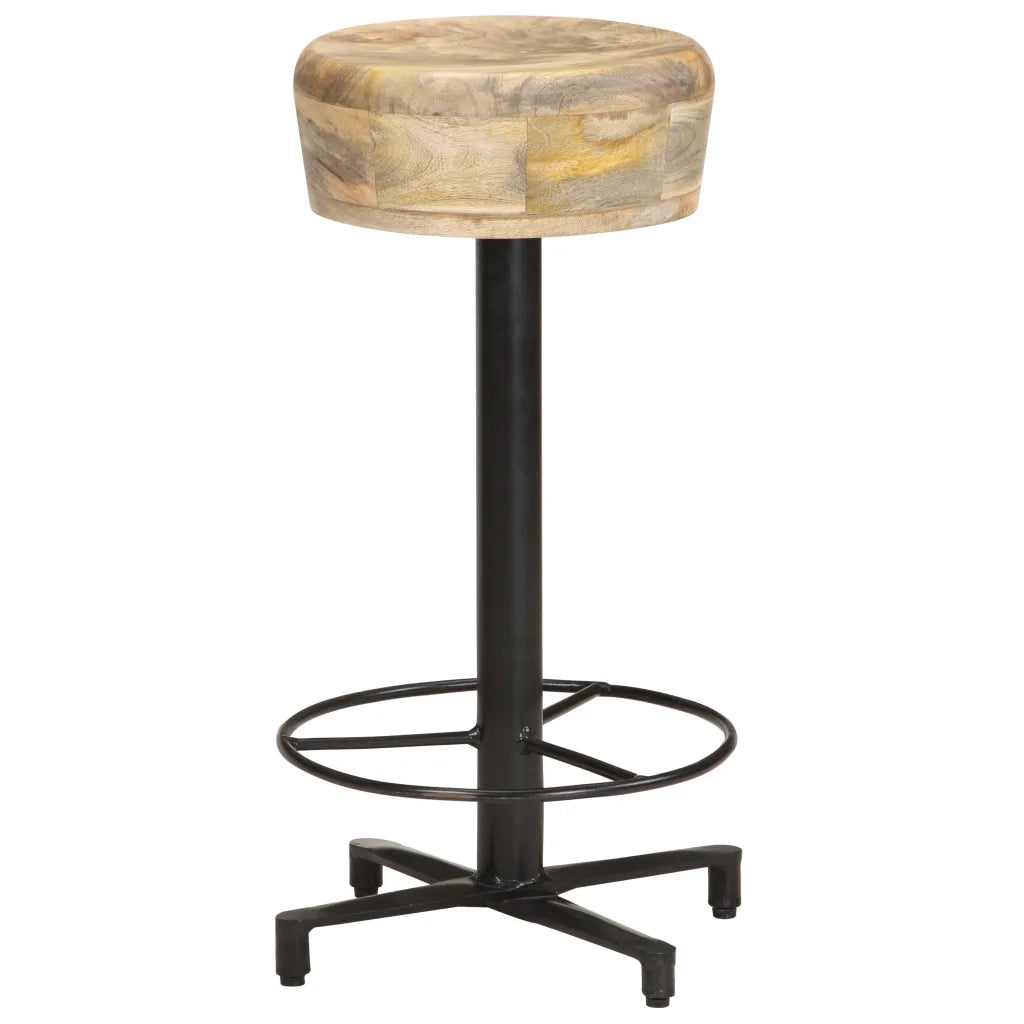 Sgabelli da Bar 2 pz 66 cm in Legno Massello di Mango cod mxl 64484