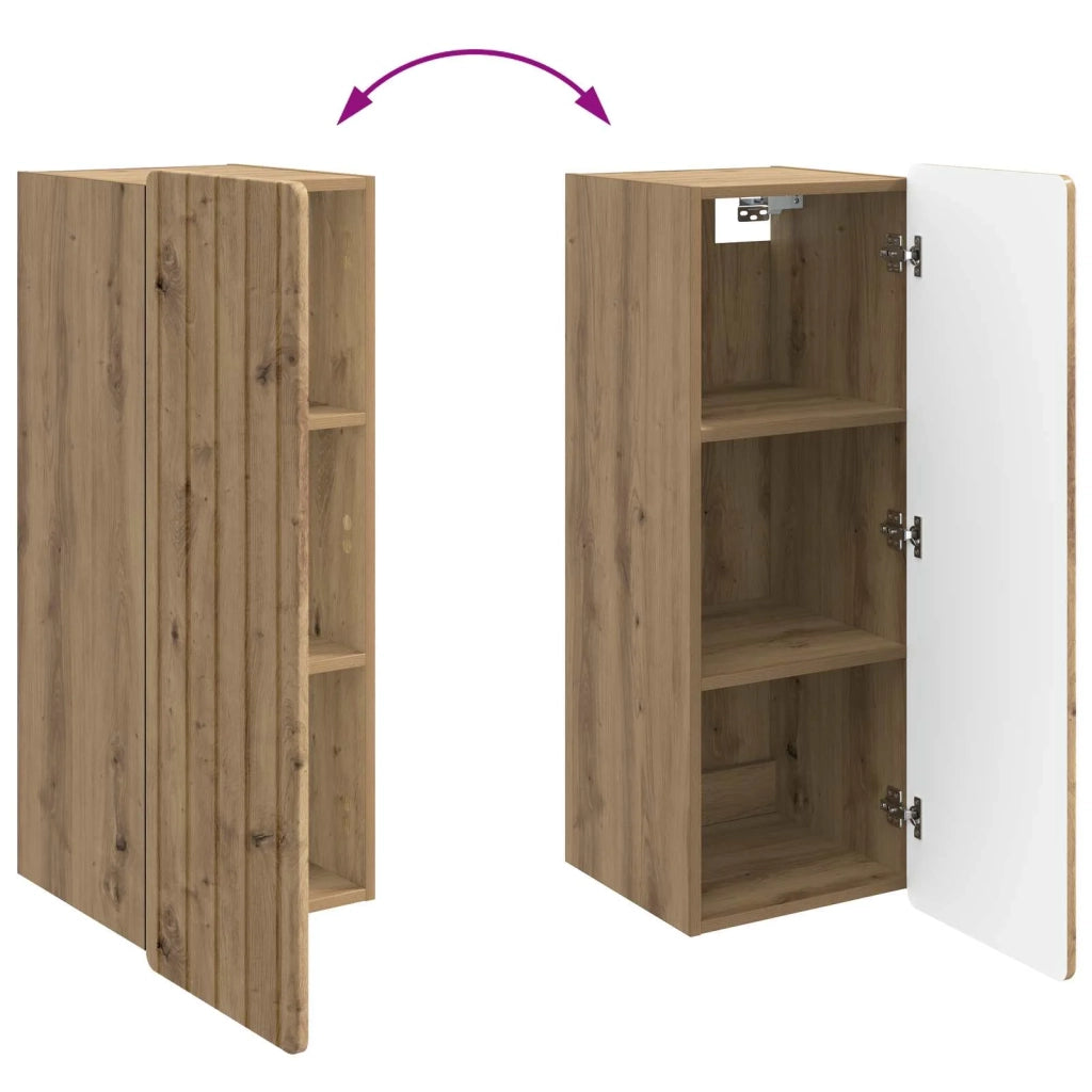 Mobiletto a muro Rovere Artigianale 33 x 34,5 x 94 cm