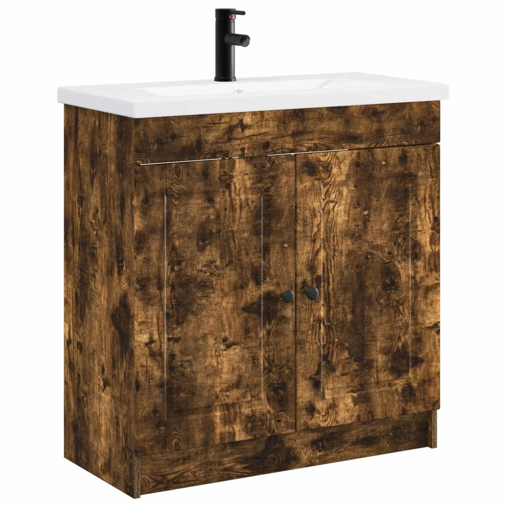 Set di mobili per il bagno Rovere Fumo 78,5 x 37,5 x 81 cm 3404139
