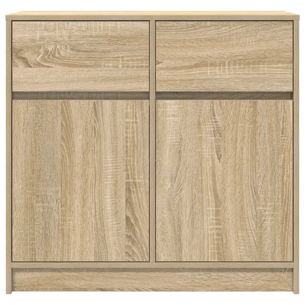 Credenza con Cassetto Rovere Sonoma 80x34x76 cm in Truciolato 861537