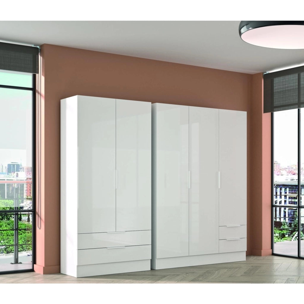 ARMADIO ESPRESSO 3 ANTE 120X47XH184CM BIANCO.