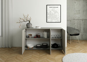 Madia 3 Ante 150x40x83,5 cm Elios Cashmere