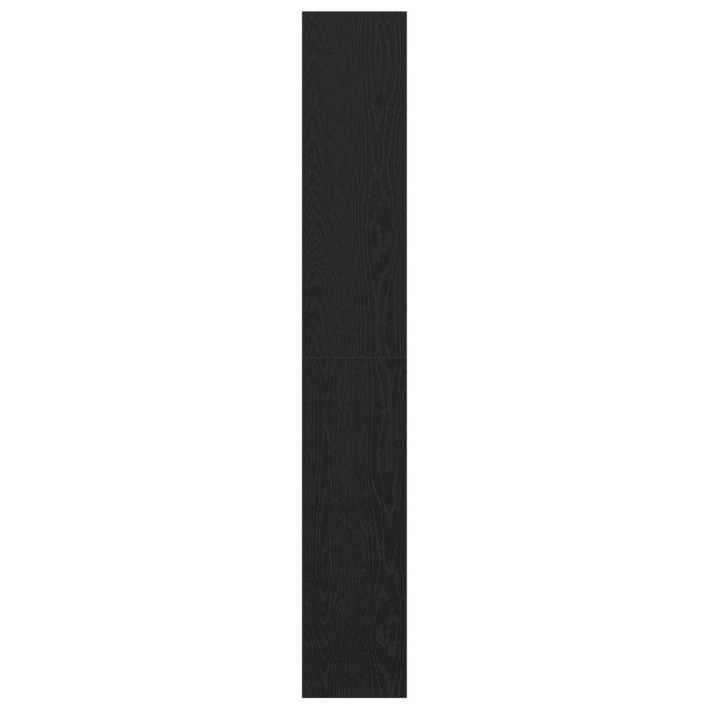 Mobile libreria  Nero Rovere 40x30x198 cm in legno ingegnerizzato