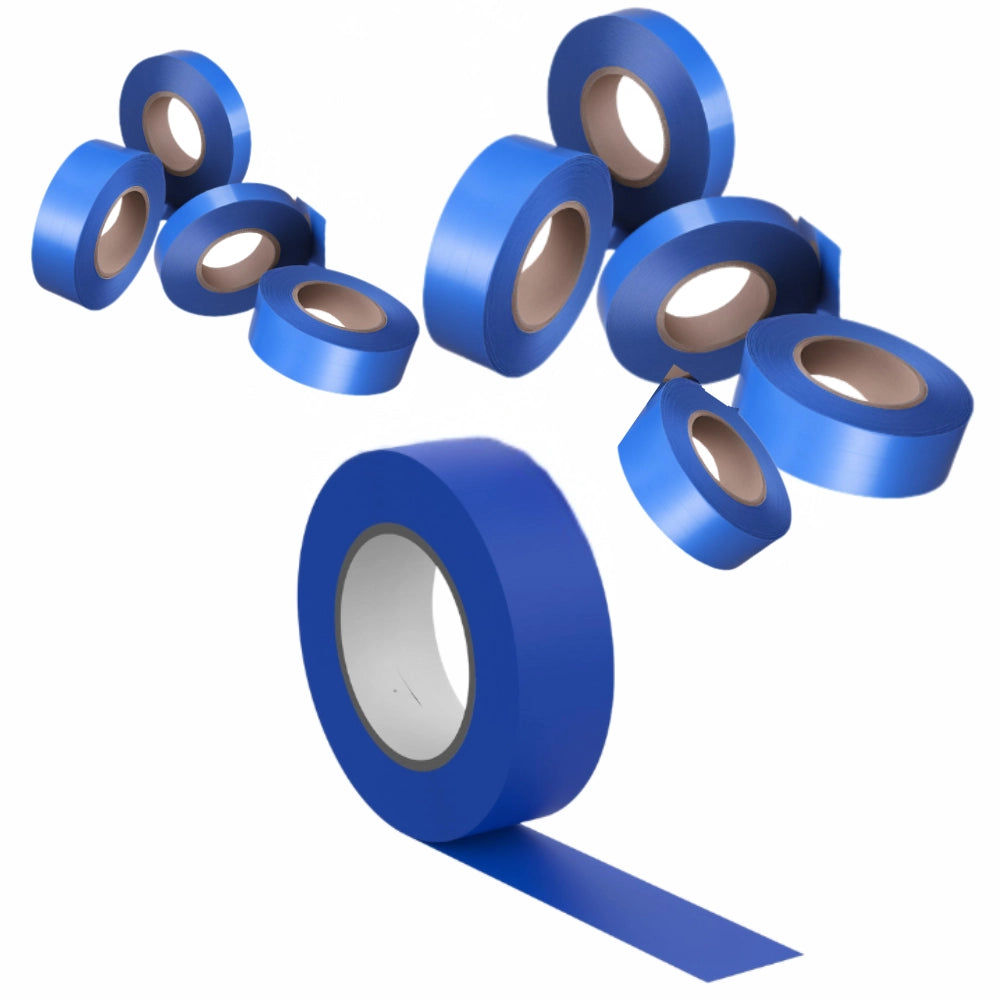 Kit nastro isolante in pvc autoestinguente multicolore per impianti sicuri *** colore blu, dimensioni 15 mm x 10 mt x...