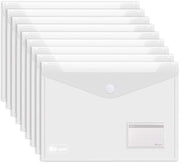 25 documenti in cartelline con adesivo A4 - cartelline per la conservazione dei documenti con tasche per lettere e 30 biglietti da visita