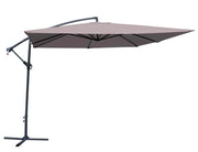MAURY'S OMBRELLONE QUADRATO LAMPARA 3 X 3 METRI IN COLORE GRIGIO